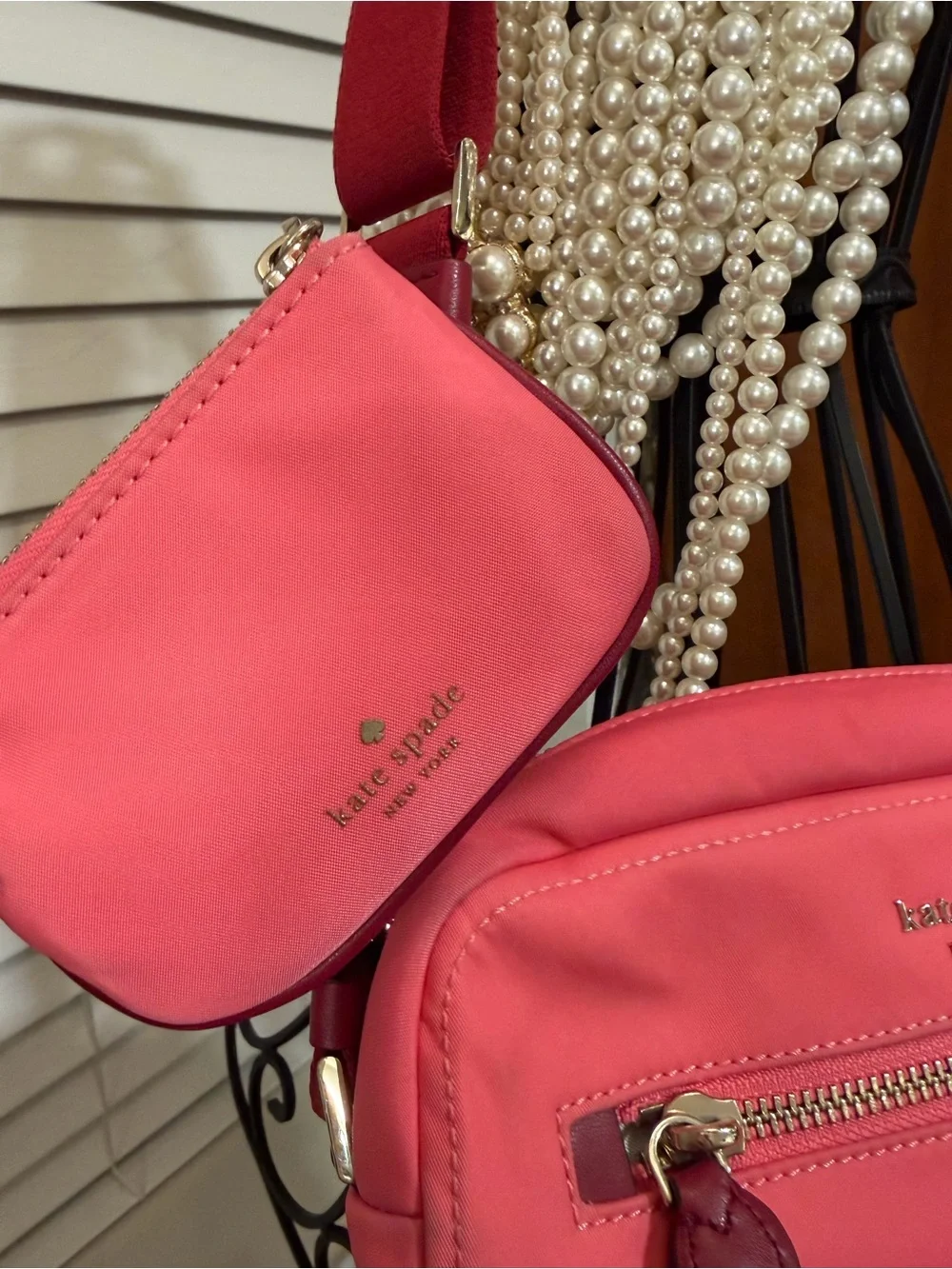 NWT Kate Spade Chelsea Little Better Crossbody Bag + Pouch Pink